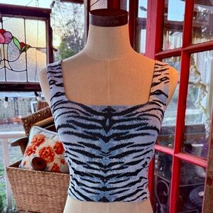 Anthropologie Tiger Print Tank
